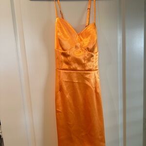 Wild Fable Shimmering Orange Dress